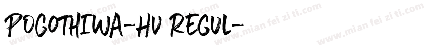 POGothIWA-Hv Regul字体转换